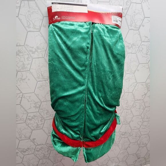 New The Elf on The Shelf Green Velour Christmas Tree Skirt, 48 in - Picture 8 of 8